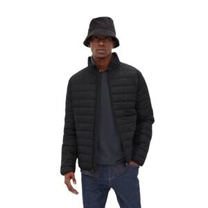 GAP Puffer Jacket Coldcontrol Men's Size Small Classic Dark Gray Packable